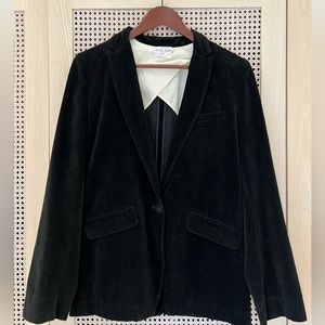forte_forte black velvet blazer NWOT